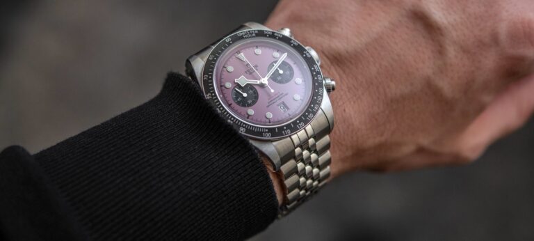Hands-On: Tudor Black Bay Chrono Pink Dial Watch