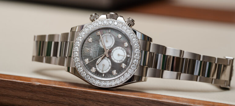 Hands-On: Rolex Daytona Chronograph Watches With Mother-Of-Pearl Dials And Diamond Bezels