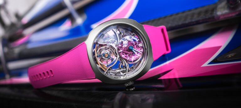 Hands-On: H. Moser & Cie Streamliner Cylindrical Tourbillon Skeleton Alpine F1 Limited-Edition Watches At Miami Grand Prix